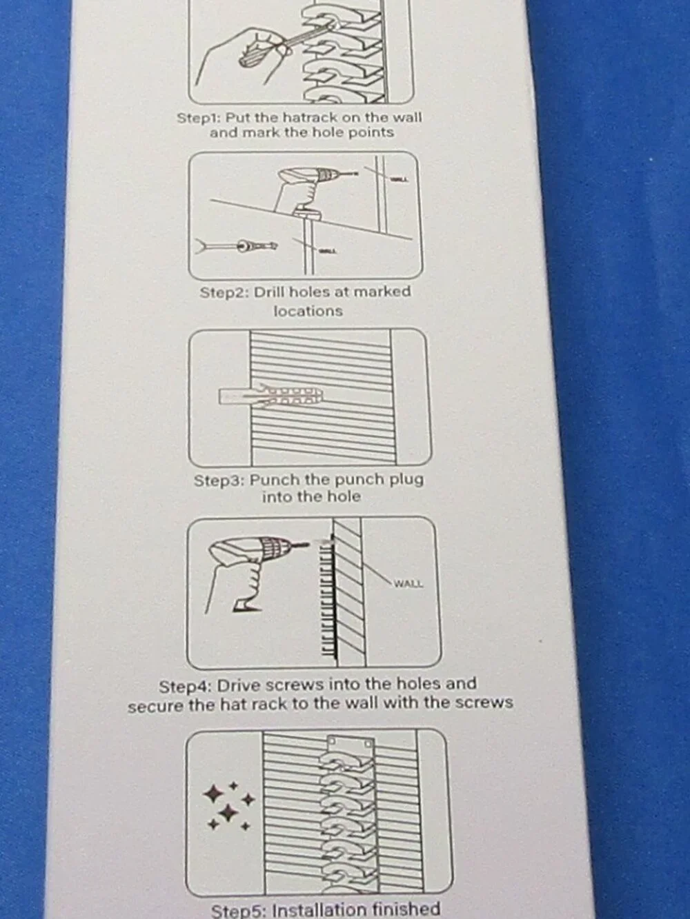 Strip Hat Rack Black ABS Self-Adhesive or Screws 2 Racks Included Adults NIB